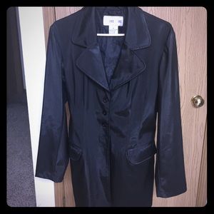 Louise Paris Black Long Sleeve Trench Coat Jacket